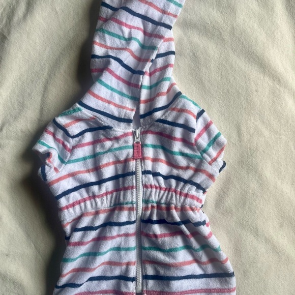 Carter's Multicolor Striped Baby Romper - Picture 1 of 4